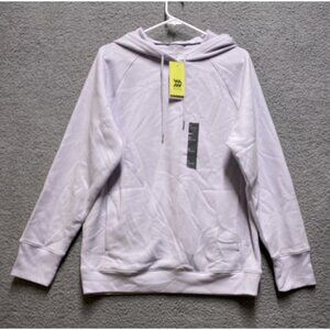 All In Motion Hoodie Womens Medium Purple Pockets Cotton Blend NWT